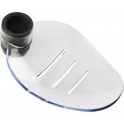 Porte savon acrylique translucide - barre de Douche Ø 18 mm