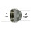 Adaptateur raccord Laiton - Moleté - F26x34 (1'') à M15x21 (1/2'')