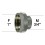 Adaptateur raccord Laiton - Moleté - F26x34 (1'') à M20x27 (3/4'')