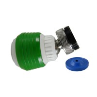 Aérateur 2 jets DUOJET Vert - Rotule Laiton - 6 litres/min. - F22x100