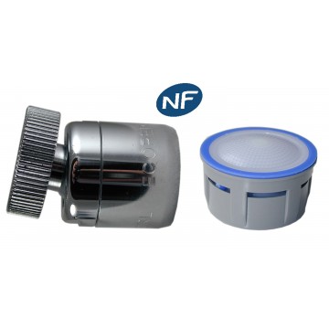 Mousseur orientable 8 litres F22x100 - Eco 47% - Aéré - Rotule femelle - NF EN 246