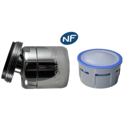 Mousseur orientable 8 litres M24x100 - Eco 47% - Aéré - Rotule mâle - NF EN 246