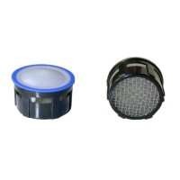 Mousseur aérateur grille inox - Recharge 22/24x100 - 8 litres/min. - Aéré - NF
