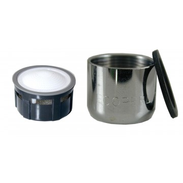 Mousseur aérateur 10 litres - F22x100 - Eco 33% - Bague Femelle - Grille inox
