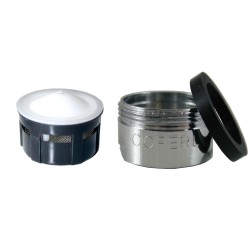 Mousseur aérateur 12 litres - M24x100 - Eco 20% - Bague Mâle - Grille inox