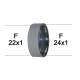 Lot de 100 Adaptateurs bague Robinet - Laiton Chromé - F22x100 à F24x100