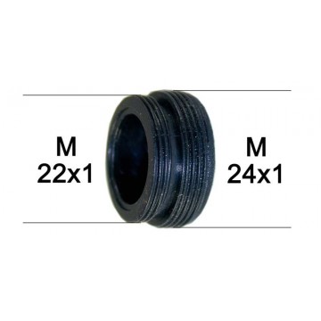 Adaptateur bague Robinet - ABS noir - M24x100 à M22x100