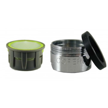 Mousseur aérateur C2E 1.5 gpm - M24x100 - Eco 60% - Bague Mâle