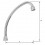Bec col de cygne 1/2'' - H250 / L250 mm - Portée plate - Standard - Tube 14 - NF EN 246