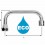 Bec poignée 3/4'' Eco - H85 / L150 mm - Portée plate - 8 litres/min. - Tube 18 - NF EN 246