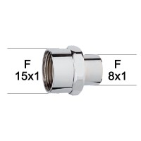 Adaptateur raccord Laiton - Moleté - F15x100 à F8x100