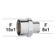 Adaptateur raccord Laiton - Moleté - F15x100 à F8x100