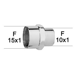 Adaptateur raccord Laiton - Hexagonal - F15x100 à F10x100