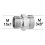 Adaptateur raccord Laiton - Hexagonal - M15x100 à M3/8''