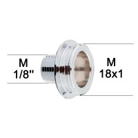Adaptateur raccord Laiton - M1/8'' à M18x100