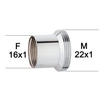 Adaptateur raccord Laiton - F16x100 à M22x100