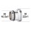 Adaptateur raccord Laiton - M16.5x100 à M22x100