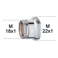 Adaptateur raccord Laiton - M18x100 à M22x100 - série haute