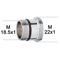 Adaptateur raccord Laiton - M18.5x100 à M22x100