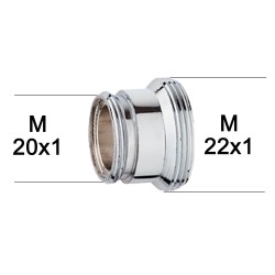 Adaptateur Laiton Haut - M20x100 à M22x100