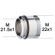 Adaptateur raccord Laiton - M21.5x100 à M22x100