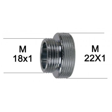 Adaptateur Laiton Court - M18x100 à M22x100