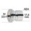 Adaptateur M22x100 à Raccord ABA 17.8mm + joint CT