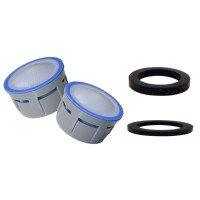 2 x Mousseurs aérateur 8 litres F22/M24 - Eco 47% - Recharge - Anticalcaire - NF EN 246