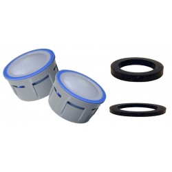 2 x Mousseurs aérateur 8 litres F22/M24 - Eco 47% - Recharge - Anticalcaire - NF EN 246
