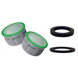 2 x Mousseurs aérateur 6 litres F22/M24 - Eco 60% - Recharge - Anticalcaire