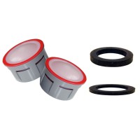 2 x Mousseurs aérateur 4,5 litres F22/M24 - Eco 70% - Recharge - Anticalcaire 