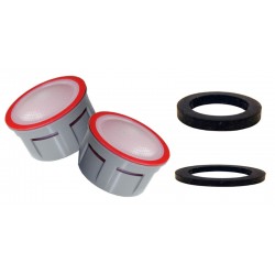 2 x Mousseurs aérateur 4,5 litres F22/M24 - Eco 70% - Recharge - Anticalcaire