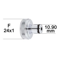 Adaptateur Robinet - Laiton Chromé - F24x100 à Coupleur mâle PALL + joint NBR 24x1