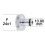 Adaptateur Robinet - Laiton Chromé - F24x100 à Coupleur mâle PALL + joint NBR 24x1