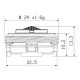 Régulateur de jet ECO INVISIBLE - M24x100 - 6 litres/min. - Aéré