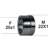 Adaptateur raccord Laiton - F20x100 à M22x100