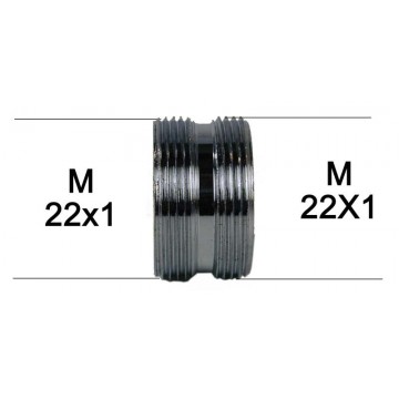 Adaptateur raccord Laiton - M22x100 à M22x100