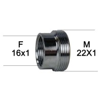 Adaptateur raccord Laiton - F16x100 à M22x100