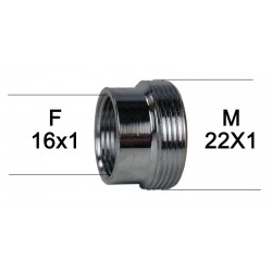 Adaptateur Laiton Court - F16x100 à M22x100
