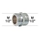 Adaptateur raccord Laiton - 1/2'' mâle à 1/2'' mâle