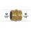 Adaptateur raccord Laiton brut - 1/2'' mâle à 1/2'' mâle