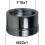 Adaptateur raccord Laiton - F18x100 à M22x100