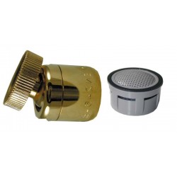 Mousseur orientable F22x100 Or - Aéré - NF - Rotule femelle
