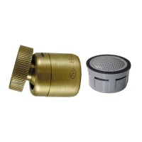 Mousseur orientable F22x100 Bronze - Aéré - NF - Rotule femelle
