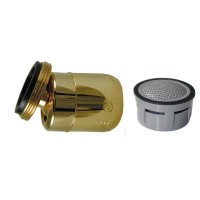 Mousseur orientable M24x100 Or - Aéré - NF - Rotule mâle 