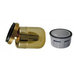 Mousseur orientable M24x100 Or - Aéré - NF - Rotule mâle