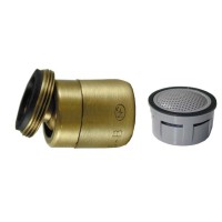 Mousseur orientable M24x100 Bronze - Aéré - NF - Rotule mâle 